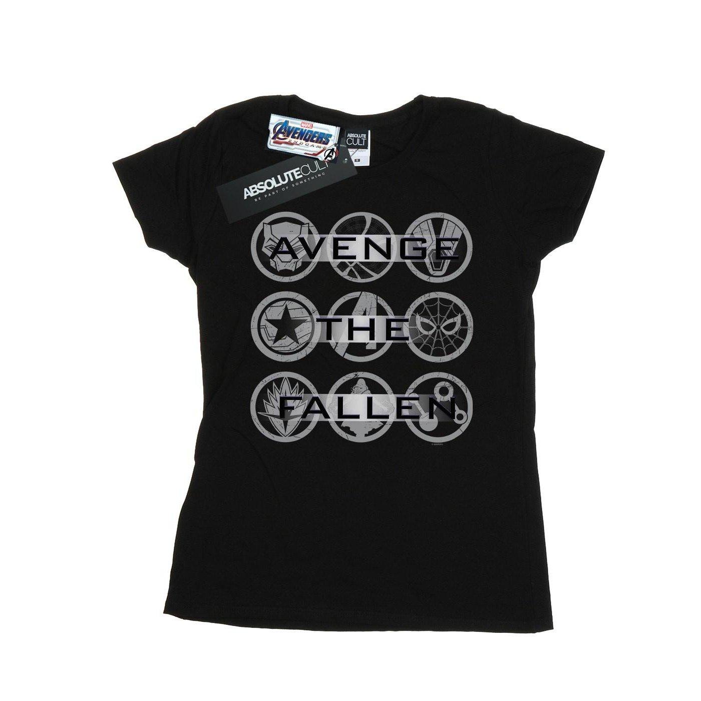 Image of Avengers Endgame Avenge The Fallen Icons Tshirt Damen Schwarz S