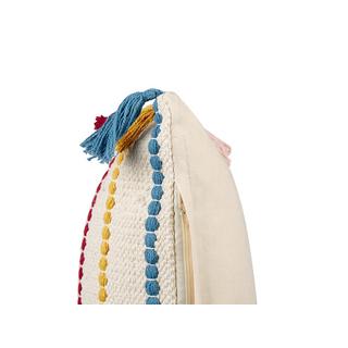 Beliani Lot de 2 coussins en Coton Boho AGAVE  