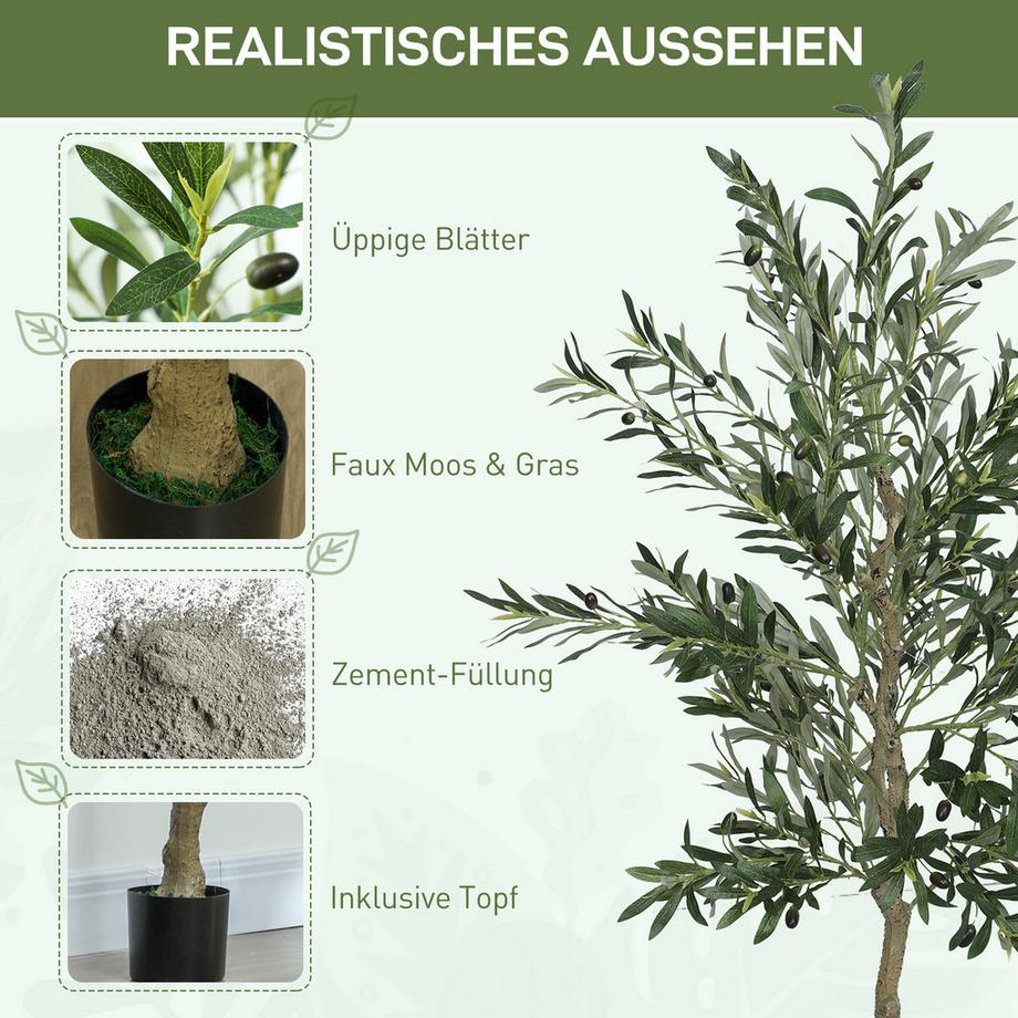 HOMCOM Plante artificielle  