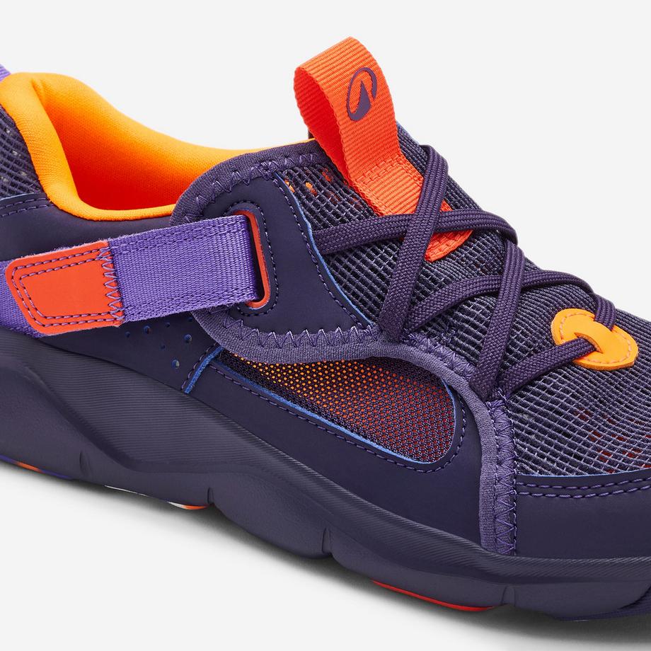 DECATHLON PLAYFUL SUMMER Low-Top Sneakers Turnschuhe Kinder Klettverschluss, Playful Summer dunkelviolett 