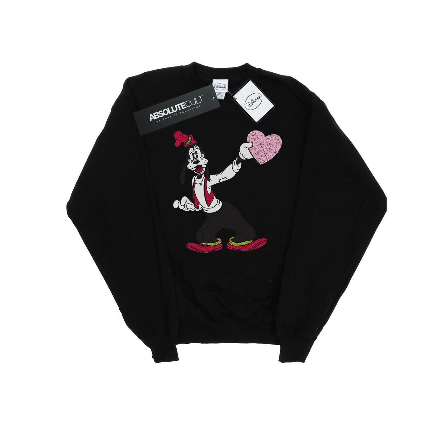 Image of Goofy Love Heart Sweatshirt Herren Schwarz M