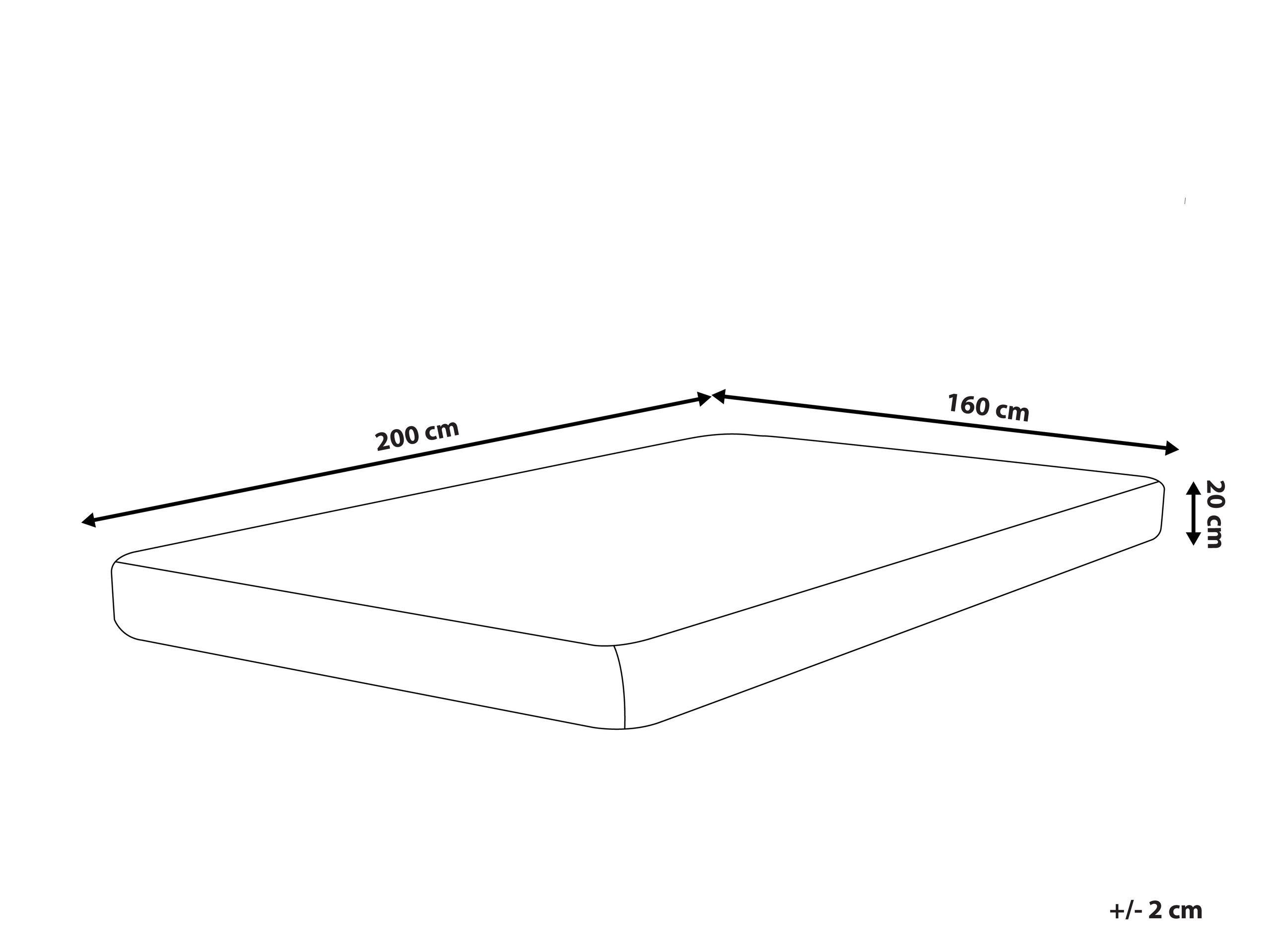 Beliani Gel-Memory-Schaummatratze aus PU-Schaum ALLURE  