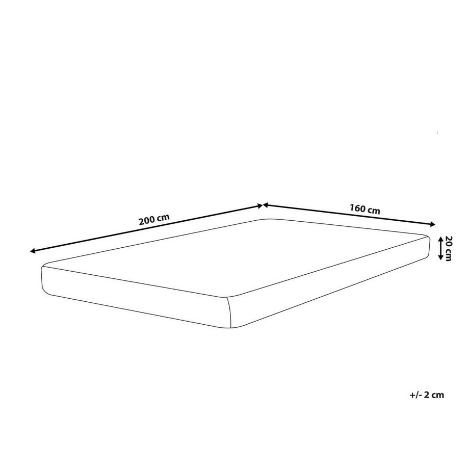 Beliani Materasso in Memory Foam Gel en Schiuma PU ALLURE  