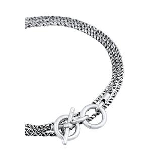 Kuzzoi  Bracelet Collier Homme T-Bone Oxydé 