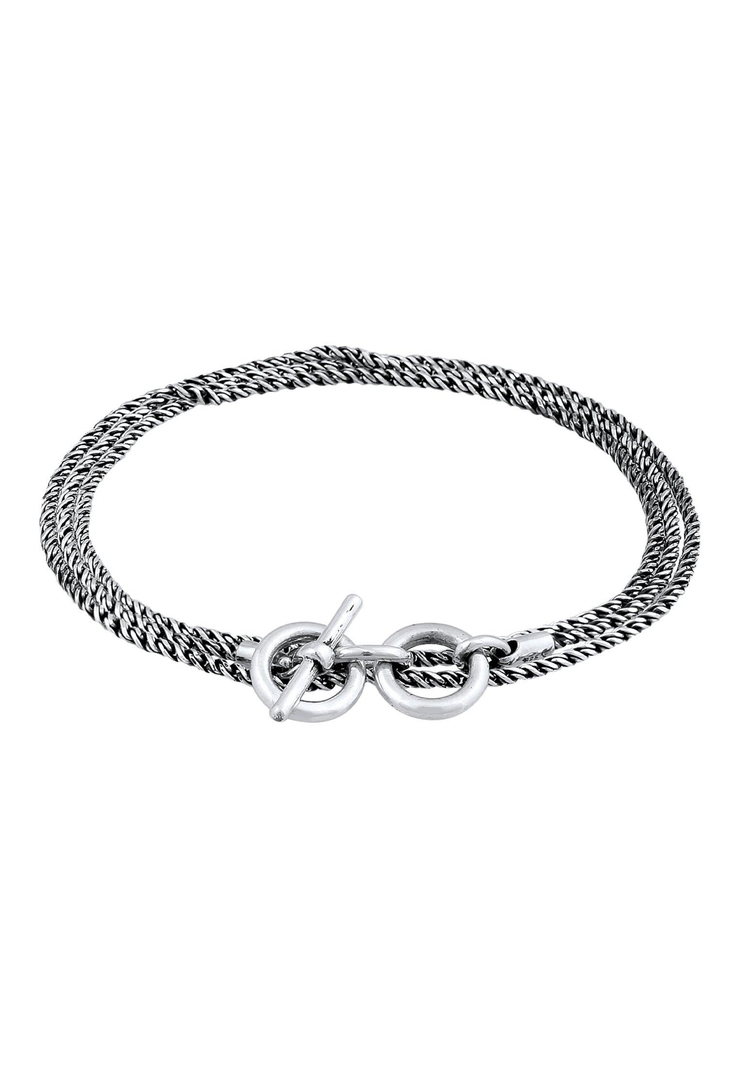 Kuzzoi  Bracelet Collier Homme T-Bone Oxydé 