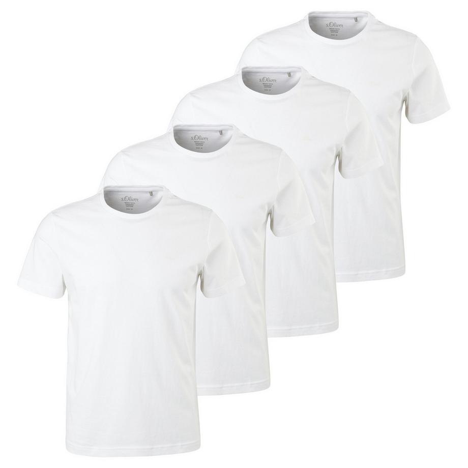 T-shirt  Pack de 4 Confortable à porter-Basic T-Shirt