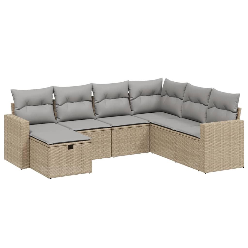 VidaXL set divano da giardino Polirattan  