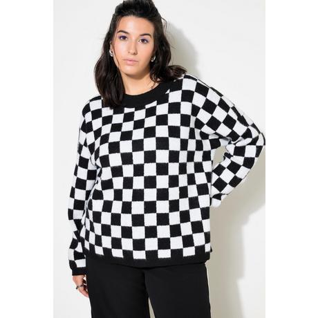 Studio Untold  Pullover, Oversize Boxy Shape, Karomuster 