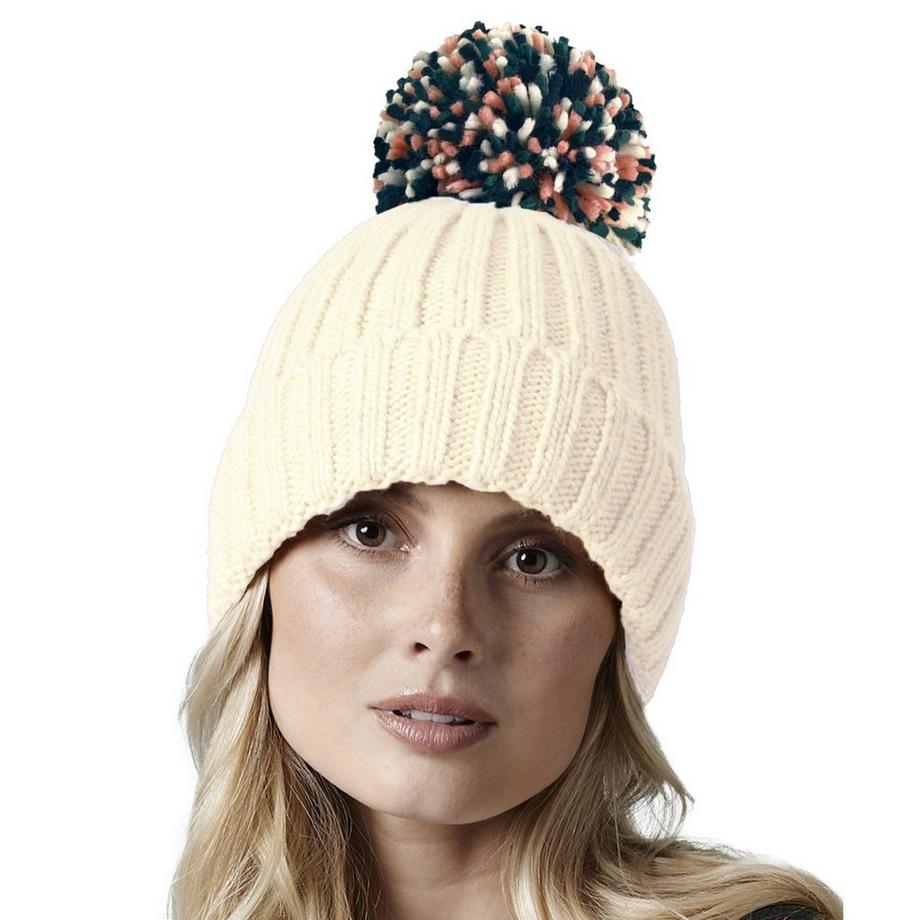 Beechfield Berretto Hygge con Pompon  