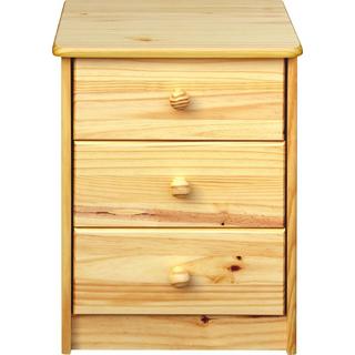 mutoni Commode Bronda en bois de pin avec 3 tiroirs naturel 57  