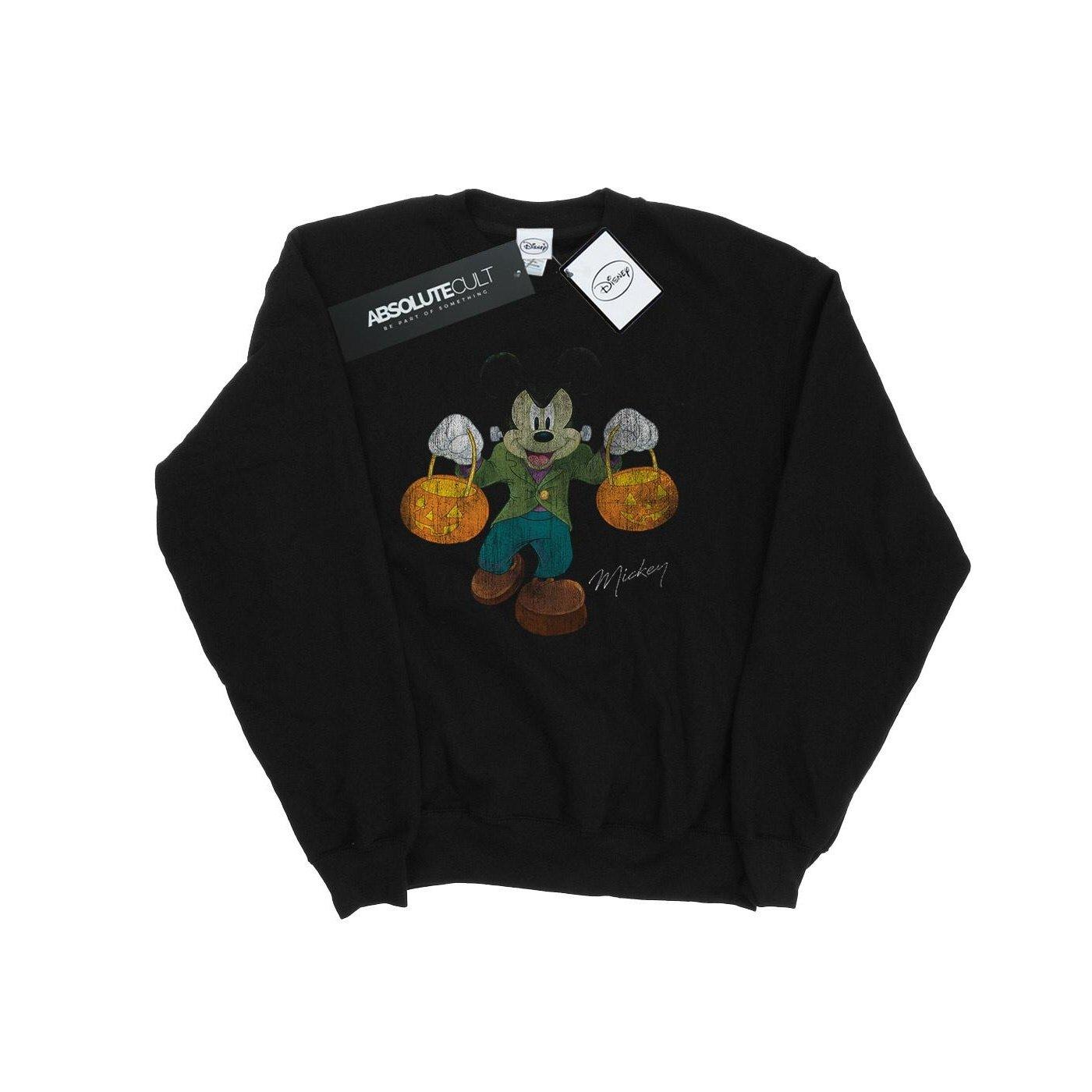 Image of Frankenstein Mickey Mouse Sweatshirt Unisex Schwarz 140/146