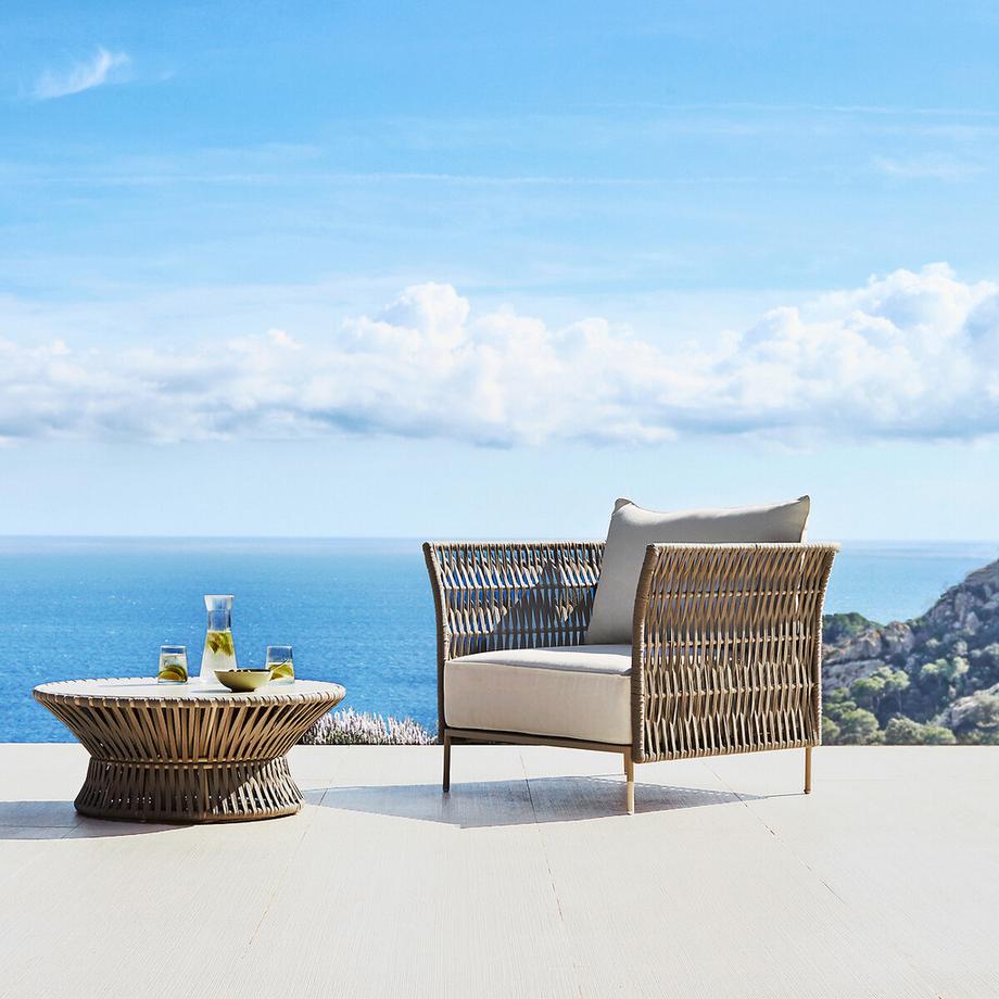 AM.PM Fauteuil de jardin en sangles tressées  