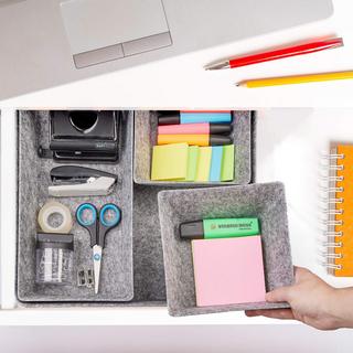 B2X divisorio per cassetti in feltro in 4 parti  