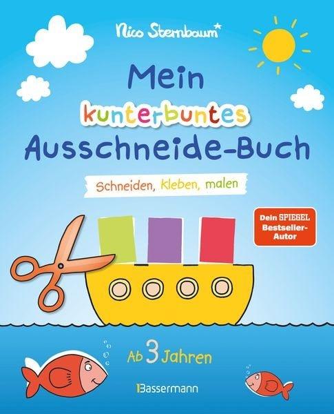 Bassermann  Mein kunterbuntes Ausschneide-Buch. Schneiden, kleben, malen ab 3 Jahren 