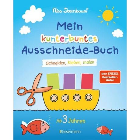 Bassermann  Mein kunterbuntes Ausschneide-Buch. Schneiden, kleben, malen ab 3 Jahren 