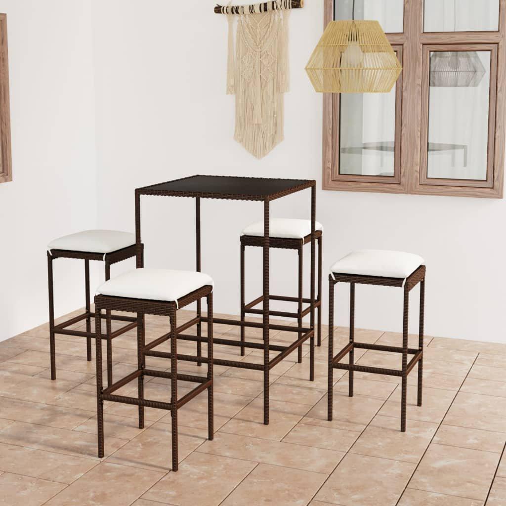 VidaXL Bar-set poly-rattan  