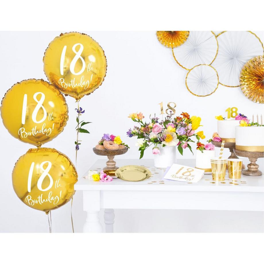 PartyDeco  Folienballon Birthday 