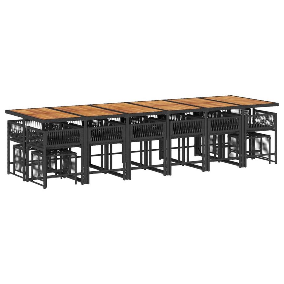 VidaXL Garten essgruppe poly-rattan  