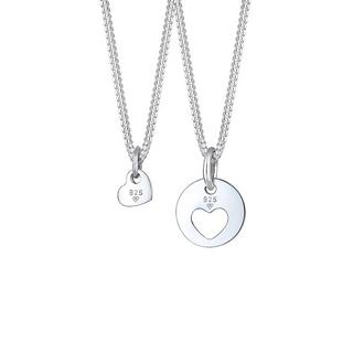 Elli  Collier Ensemble De 2 Pendentifs Coeur 