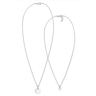 Elli  Collier Ensemble De 2 Pendentifs Coeur 