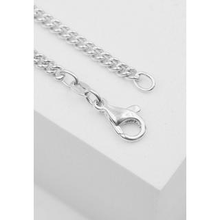 MUAU Schmuck  Collier gourmette or blanc 750, 2.7mm, 50cm 