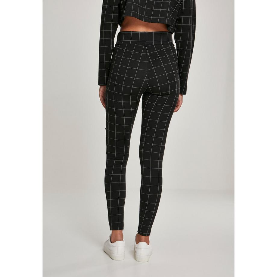 URBAN CLASSICS Leggings Vita Alta a Griglia  