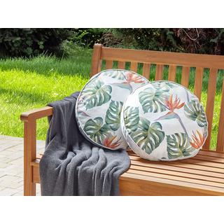 Beliani Gartenkissen 2er Set aus Polyester Modern TORRAZZO  