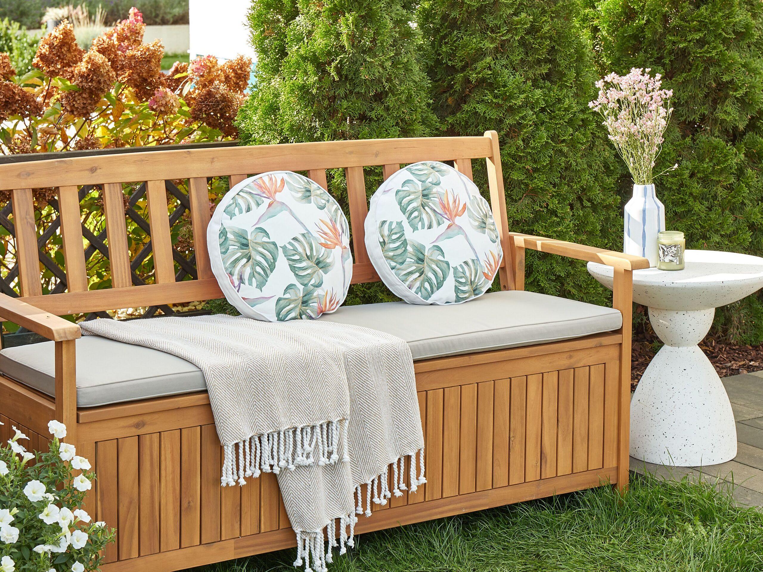 Beliani Gartenkissen 2er Set aus Polyester Modern TORRAZZO  