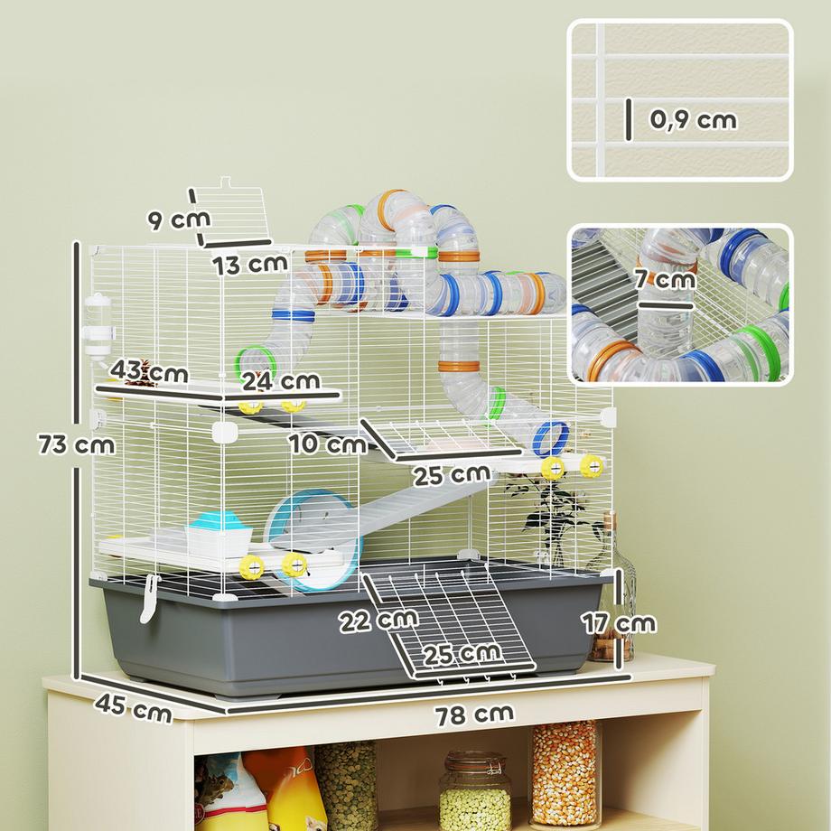 PawHut  Hamsterkäfig 