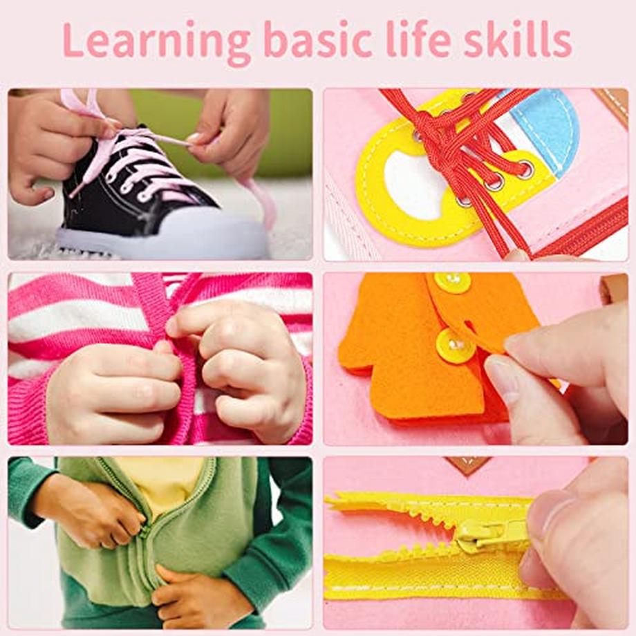 Activity-board  Tableau d'activité, jouet d'activité motorisée, jouet d'apprentissage sensoriel pour bébé, tableau d'activité motorisée pour les voyages en voiture et en avion. 