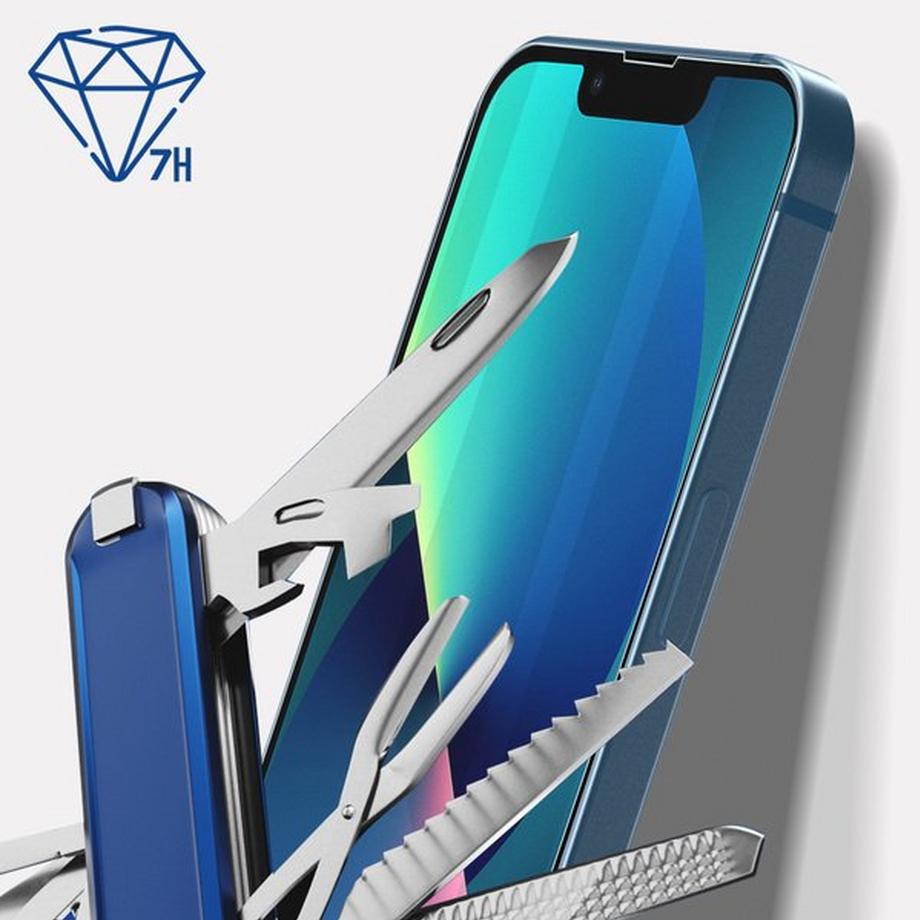 3mk Protection  Verre trempé iPhone 13 Mini bordure noir 