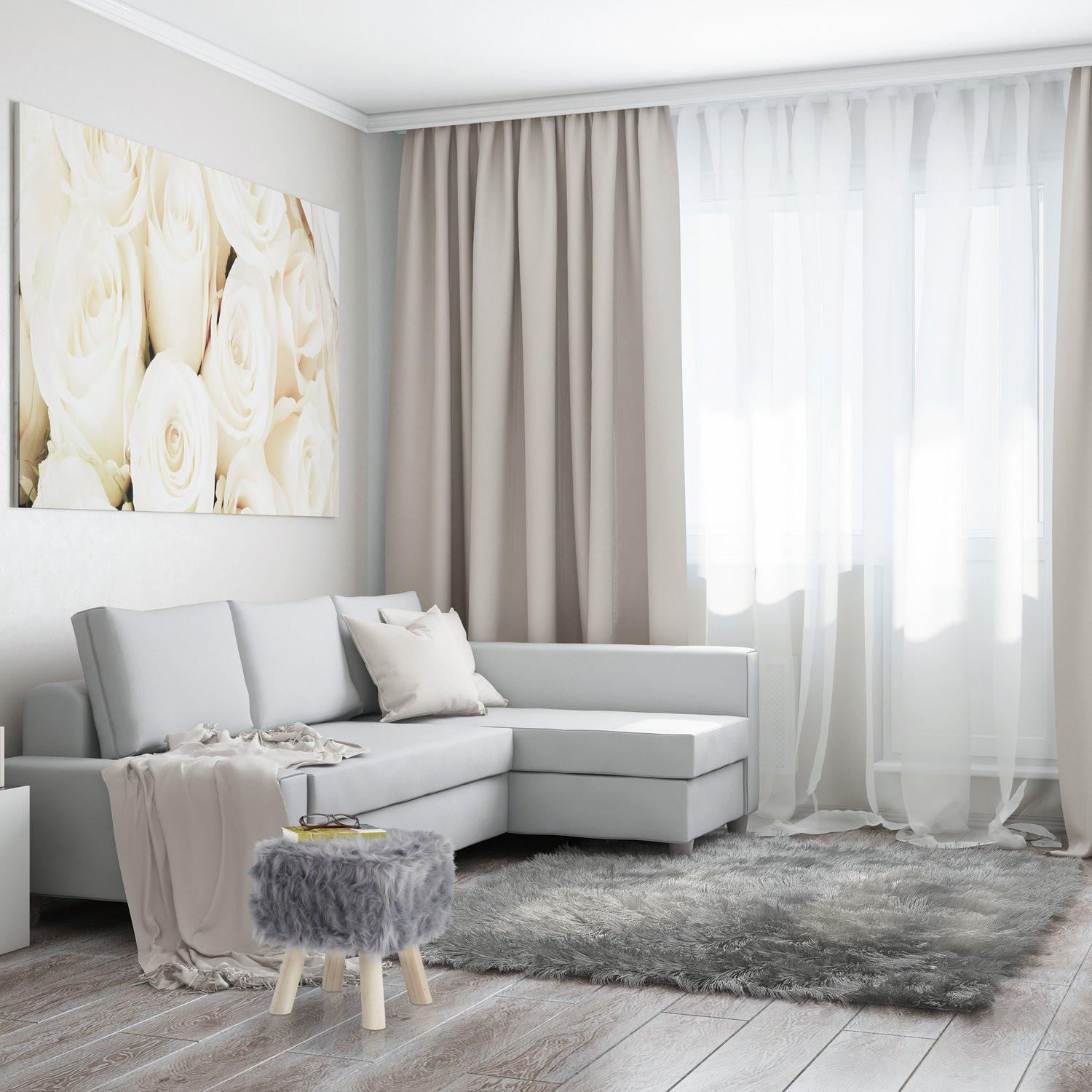 B2X Fellpalette Kunstfell Grau  