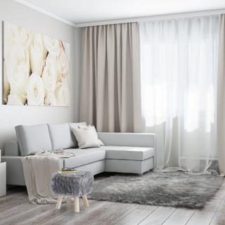 B2X Fellpalette Kunstfell Grau  