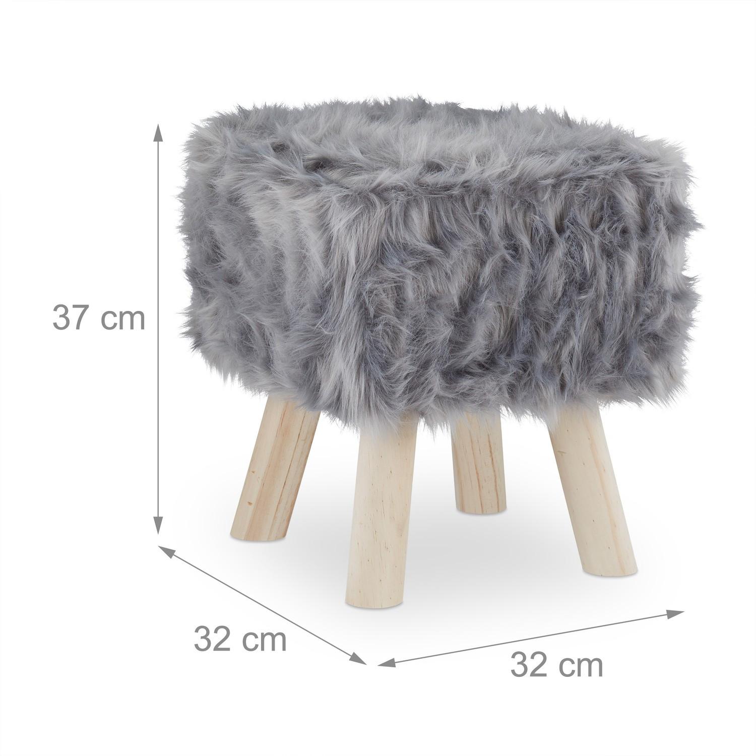 B2X Fellpalette Kunstfell Grau  