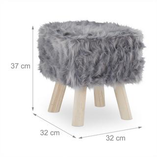 B2X Fellpalette Kunstfell Grau  