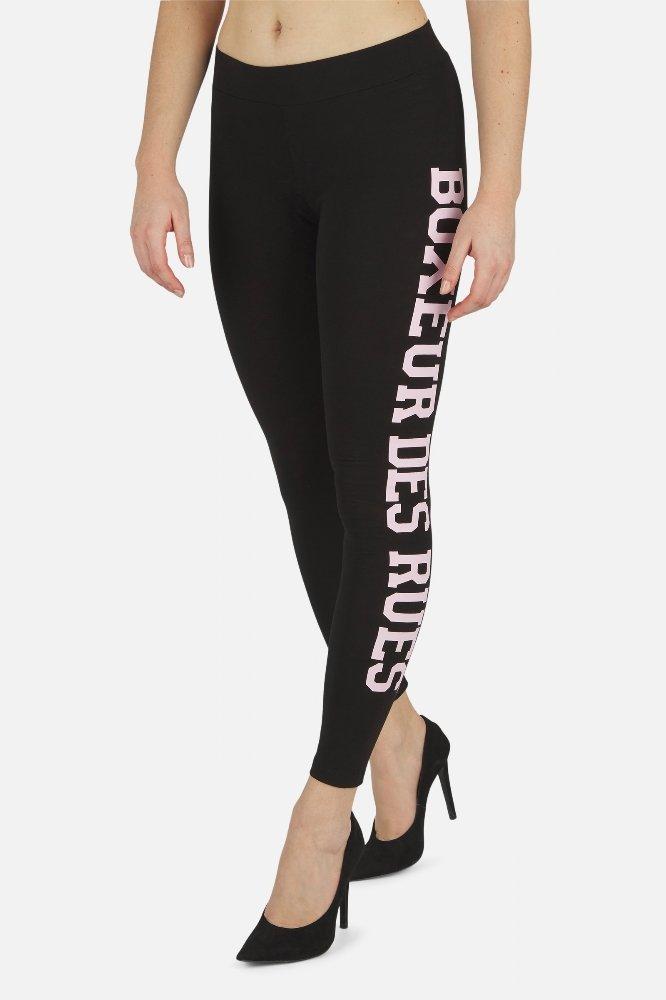 Image of Basic Leggings With Front Logo Damen Schwarz L