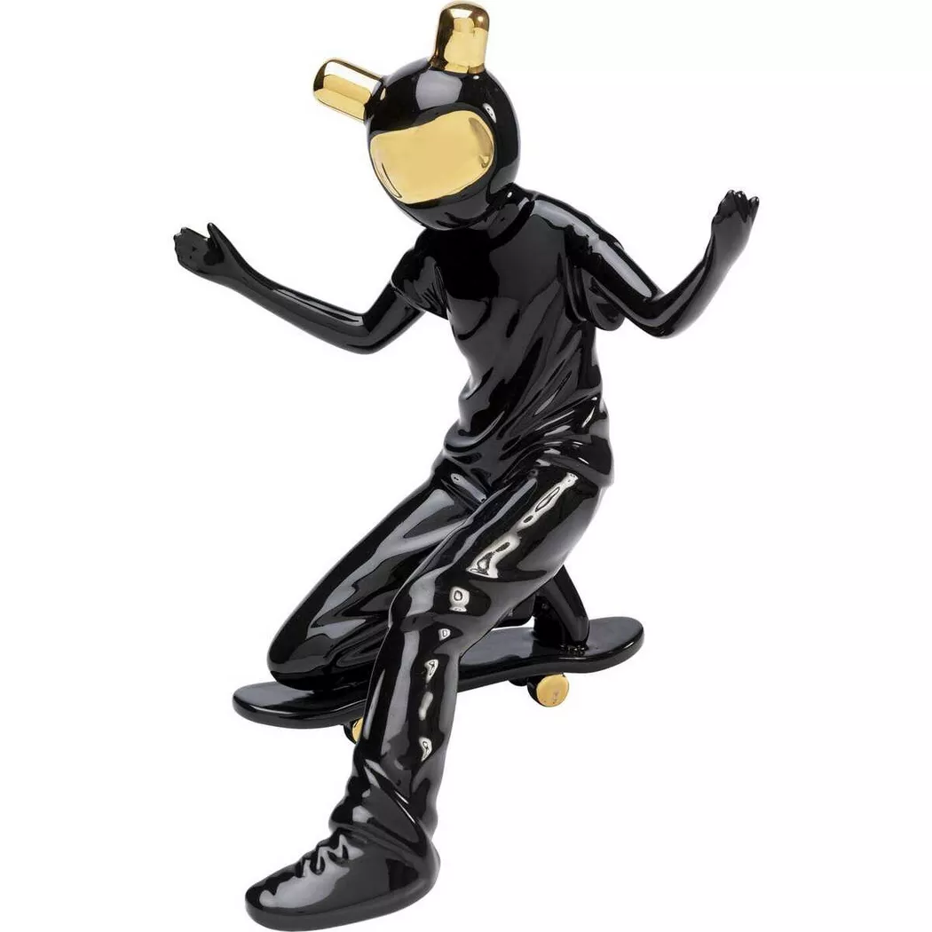 KARE Design - Deko Figur Skating Astronaut 21, One Size, Gold