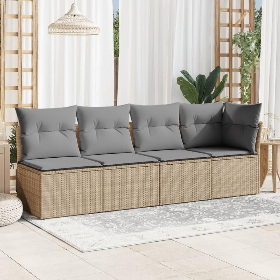 VidaXL Gartensofa poly-rattan  