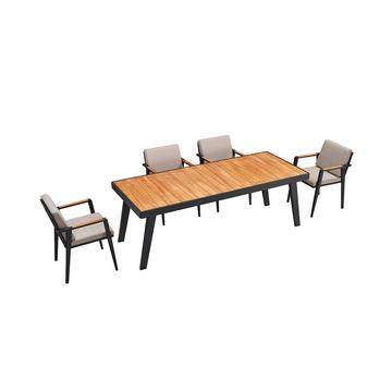 Emoti Table de jardin 2200x900cm avec 6 chaises