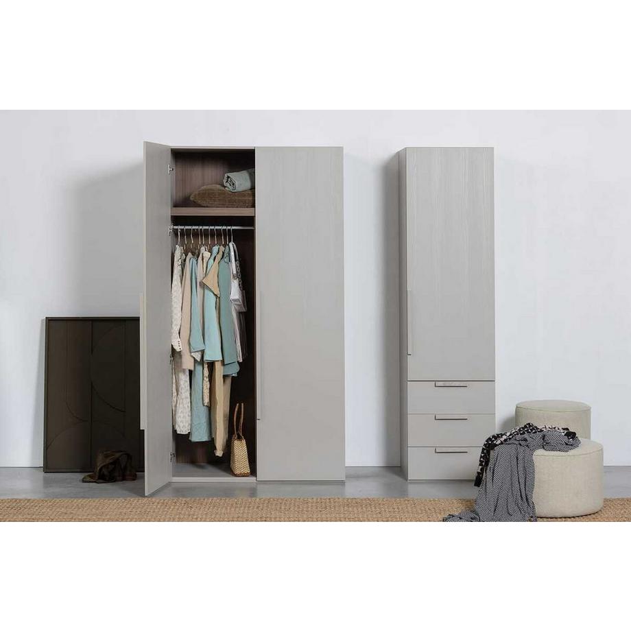 mutoni Schrank Rens 2-türig kieselgrau 110x210  