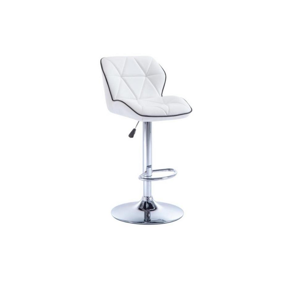 Vente-unique Lot de 2 tabourets de bar CALVIN Simili Hauteur Ajustable  