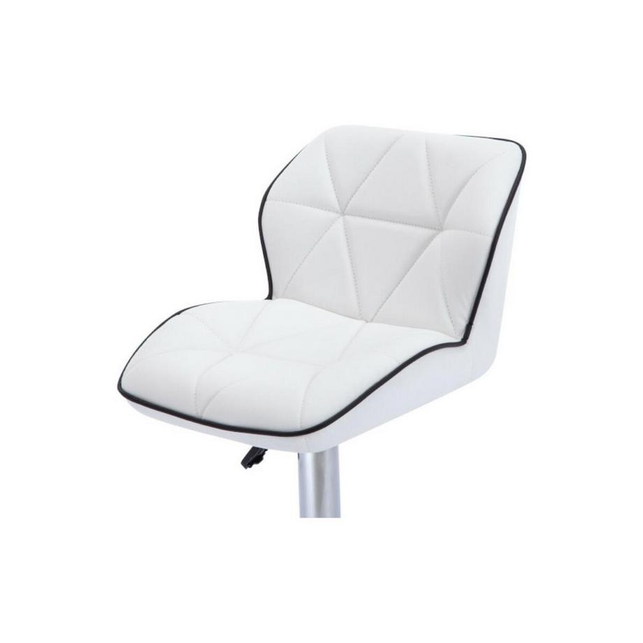 Vente-unique Lot de 2 tabourets de bar CALVIN Simili Hauteur Ajustable  