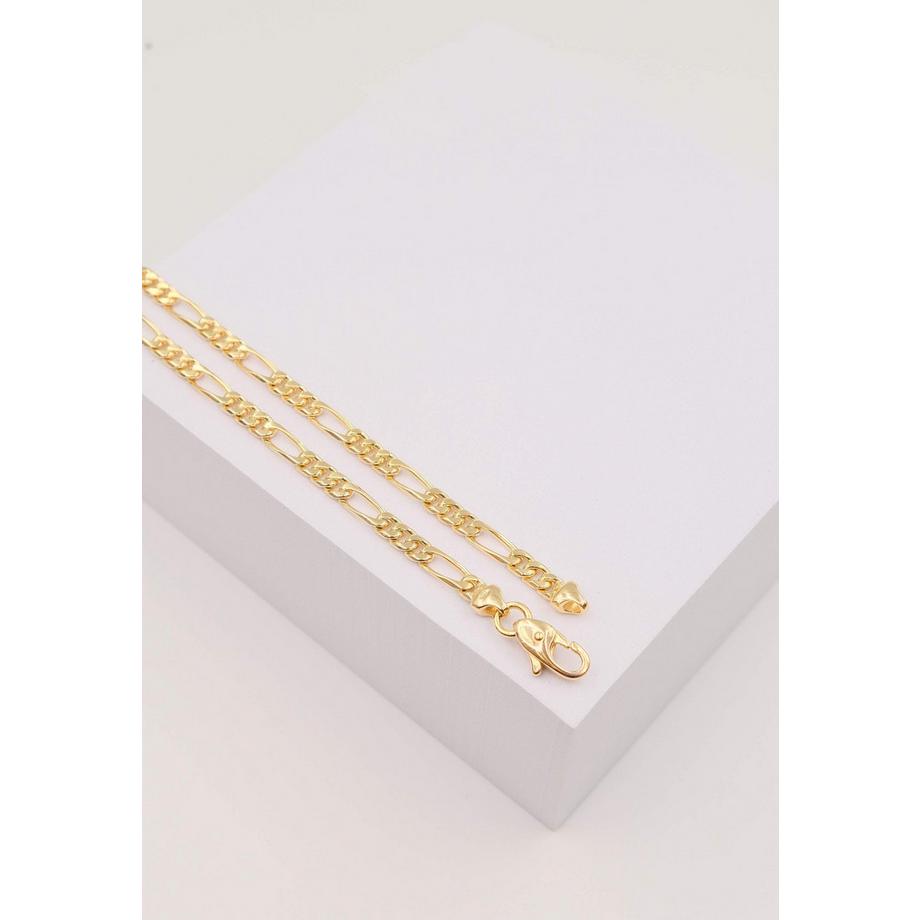 MUAU Schmuck  Collier Figaro Gelbgold 750, 4mm, 45cm 