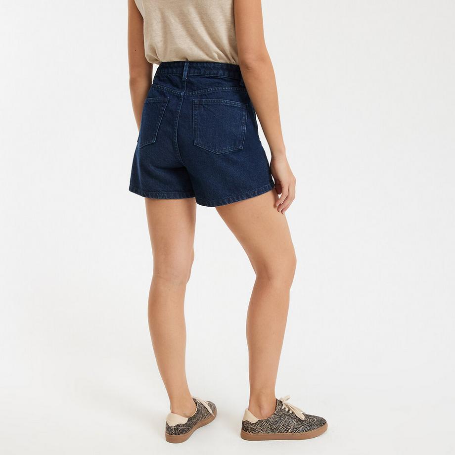 La Redoute Collections Jeansshorts mit hohem Bund  