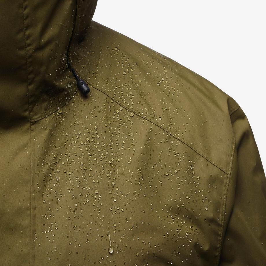 QUECHUA Lange wasserdichte Wanderjacke  