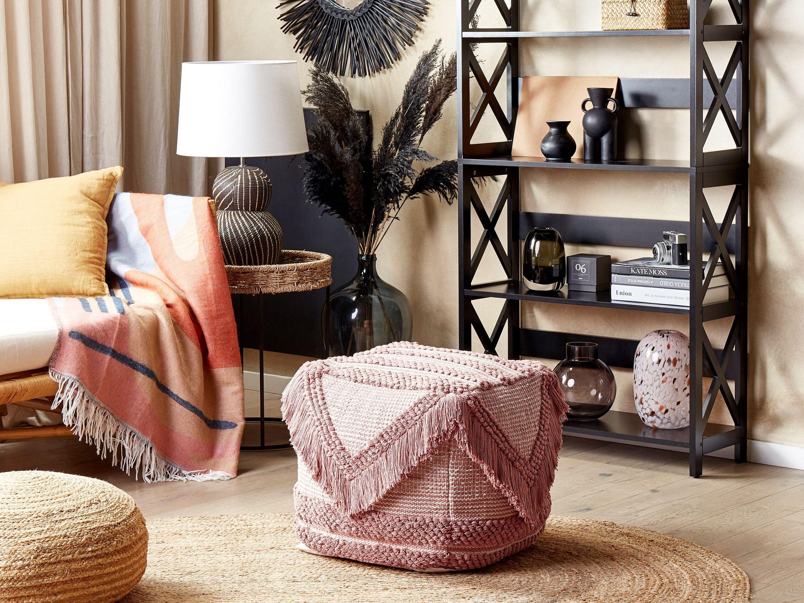 Beliani Pouf aus Polyester Boho KOCHI  