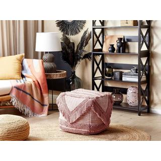 Beliani Pouf aus Polyester Boho KOCHI  