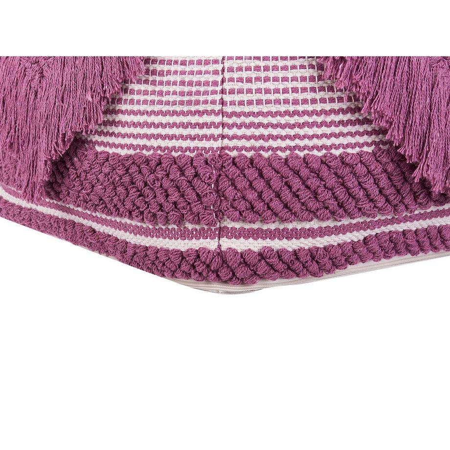 Beliani Pouf en Coton Boho KOCHI  