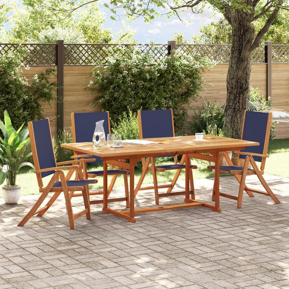 VidaXL Chaise de jardin pliante bois d'acacia  