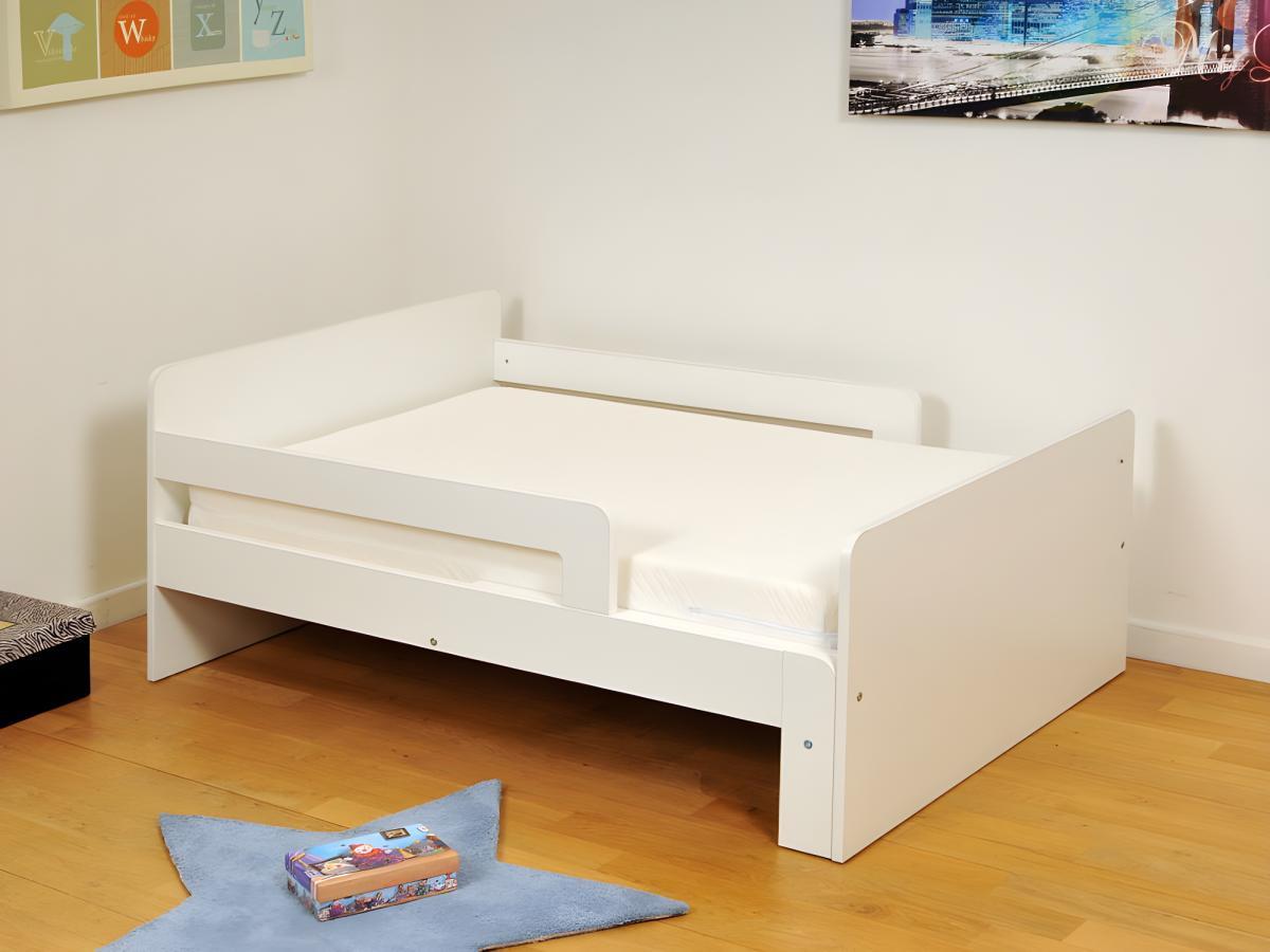 Vente-unique Letto evolutivo in Abete rosso sbiancato ZELLY  